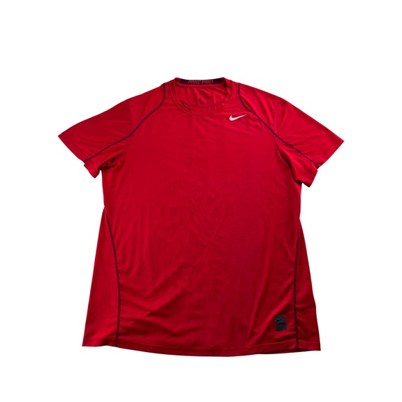 Nike Other - Nike Pro Dri Fit Fitted T Shirt Red Mens XL Short Sleeve Athletic‎ Gym